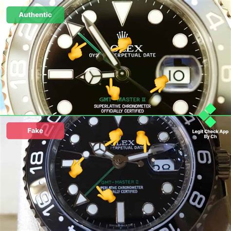 rolex gmt fake vs real|are rolex watches authentic.